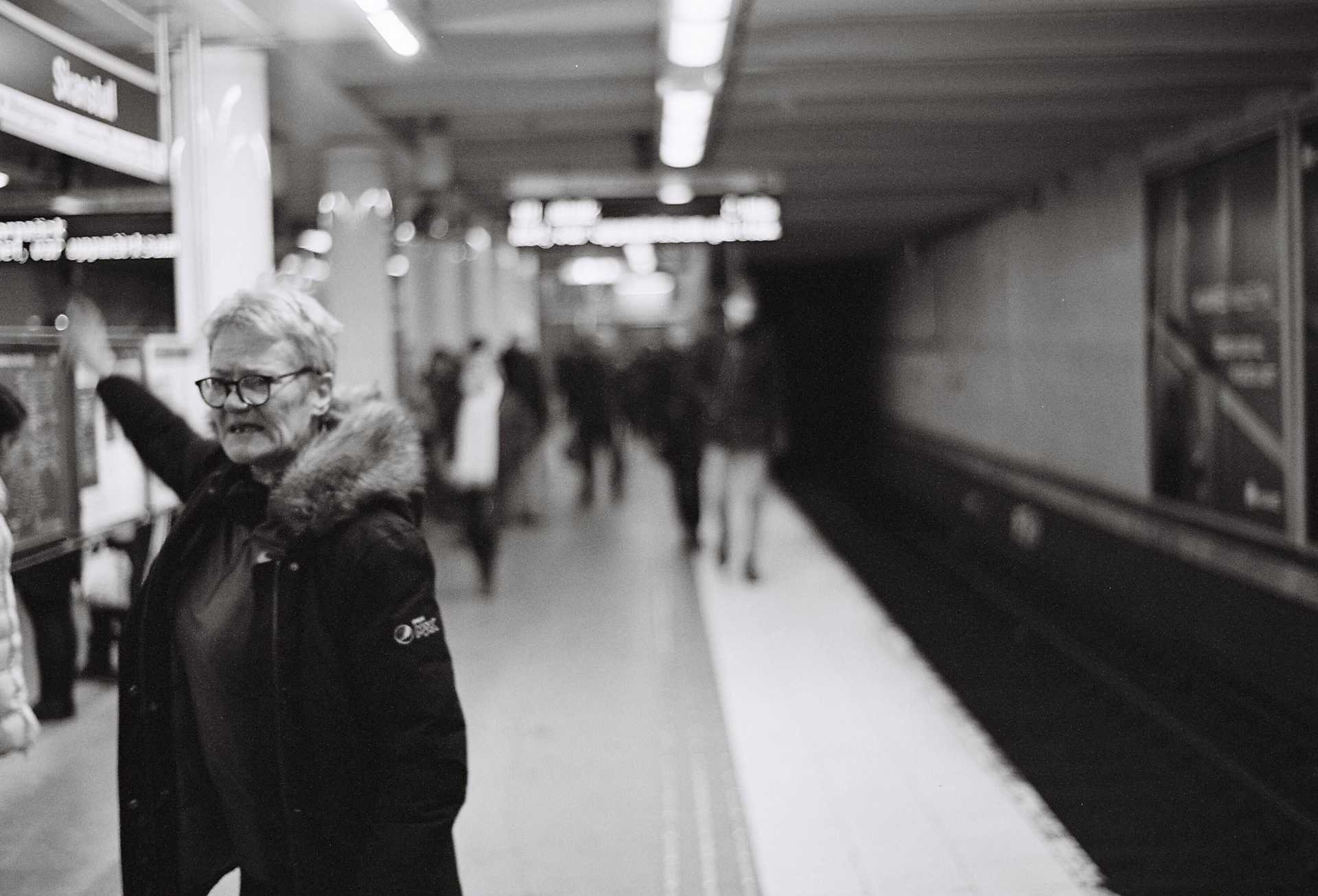 Skanstull metro station, Stockholm, December 2018